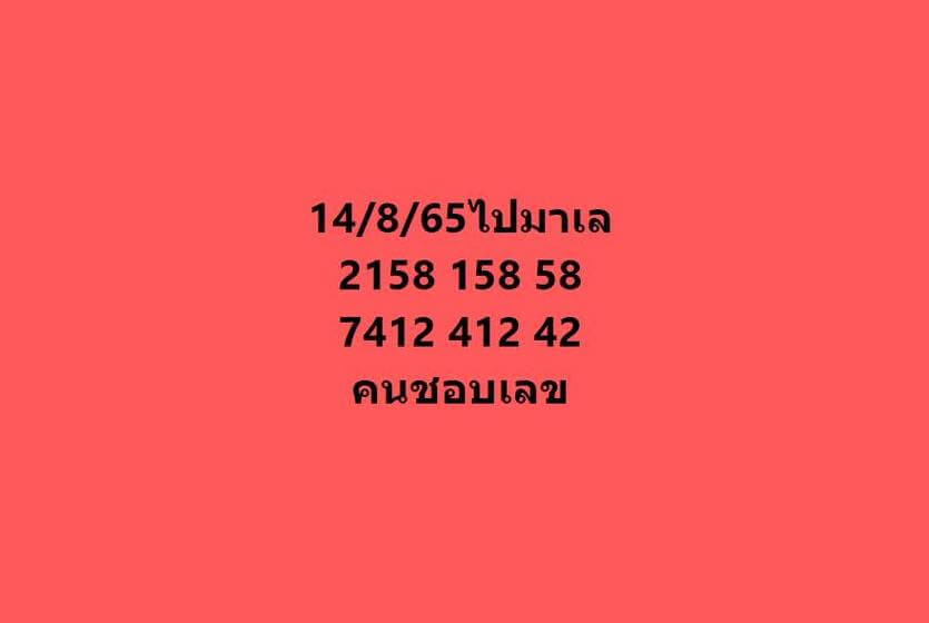 แนวทางหวยมาเลย์ 14/8/65 ชุดที่ 11