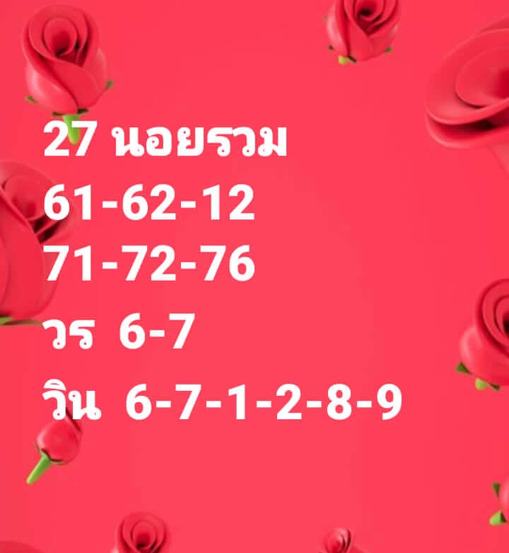 แนวทางหวยฮานอย 27/8/65 ชุดที่ 10