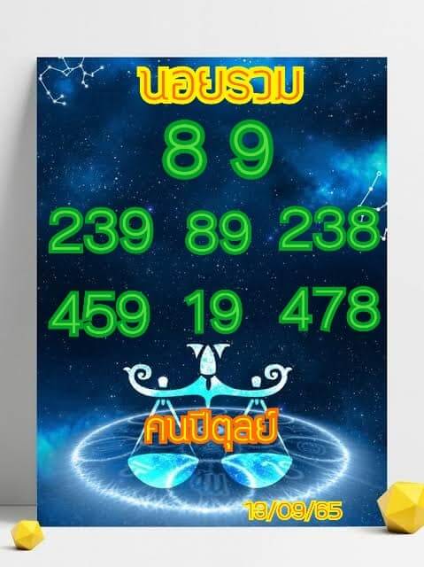 แนวทางหวยฮานอย 13/9/65 ชุดที่ 2