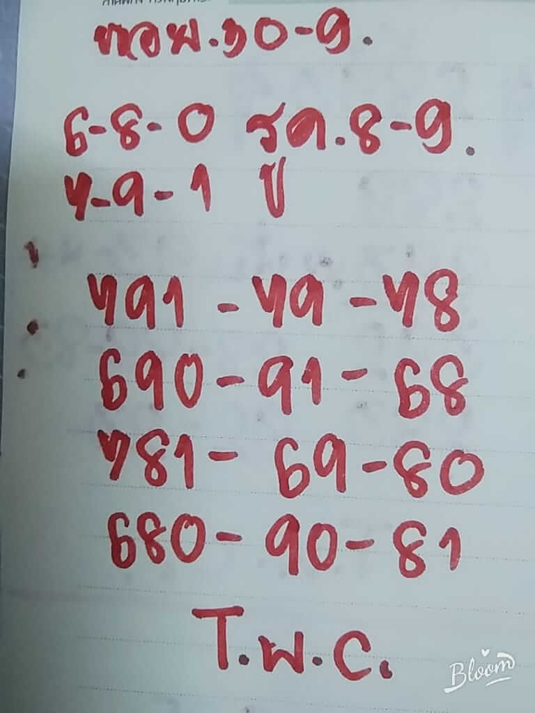 แนวทางหวยฮานอย 30/9/65 ชุดที่ 10