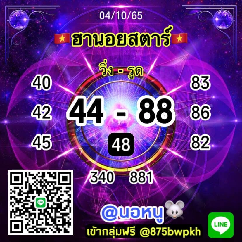 แนวทางหวยฮานอย 4/10/65 ชุดที่ 8