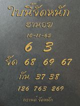 แนวทางหวยฮานอย 10/11/65 ชุดที่ 11