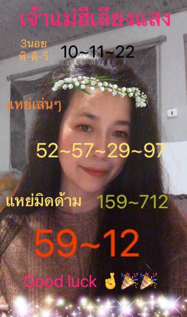 แนวทางหวยฮานอย 10/11/65 ชุดที่ 6
