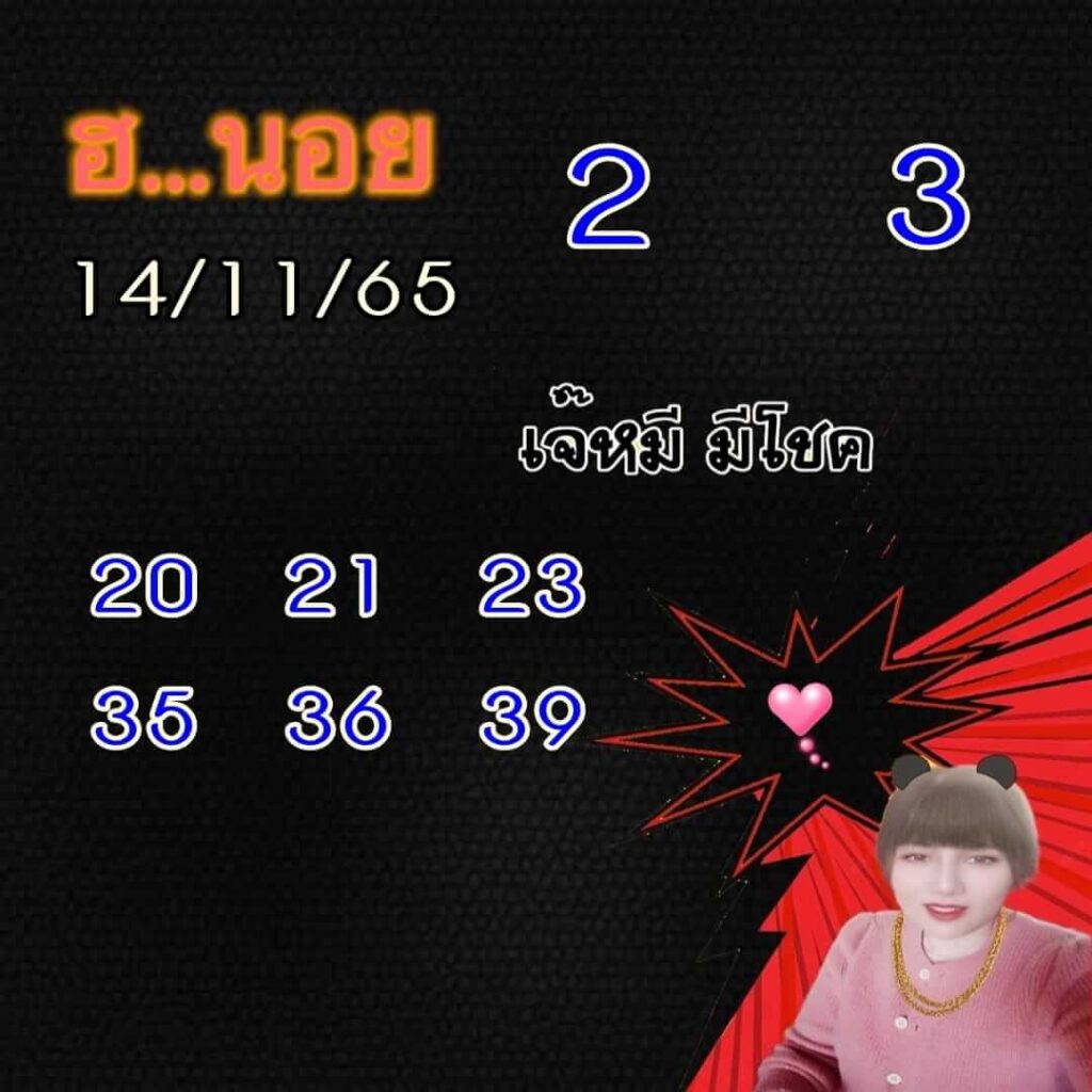 แนวทางหวยฮานอย 14/11/65 ชุดที่ 5