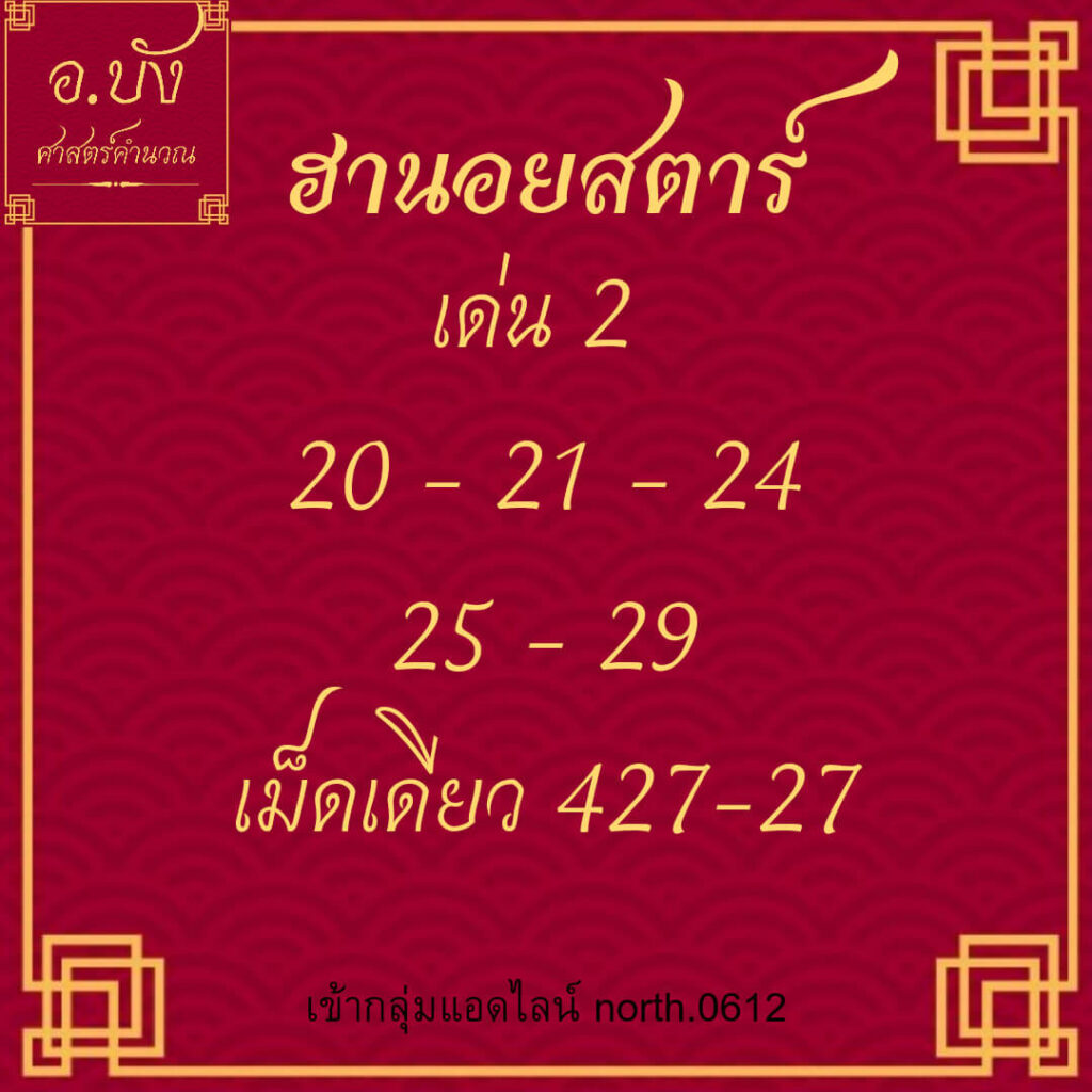 แนวทางหวยฮานอย 16/11/65 ชุดที่ 10