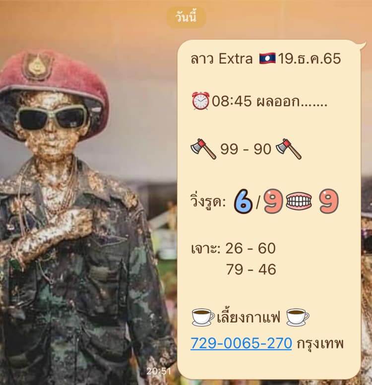 แนวทางหวยลาว 19/12/65 ชุดที่ 6