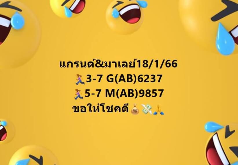 แนวทางหวยมาเลย์ 18/1/66 ชุดที่ 10