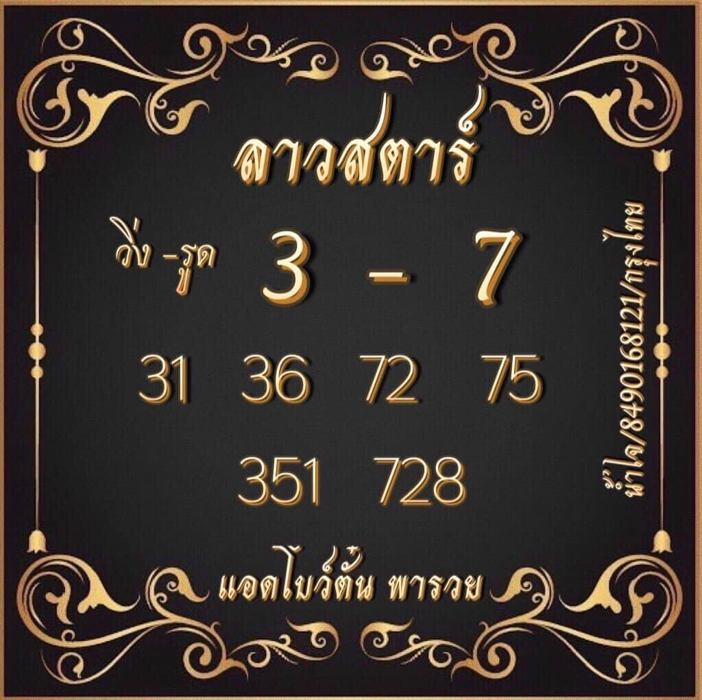 แนวทางหวยลาว 2/1/66 ชุดที่ 1