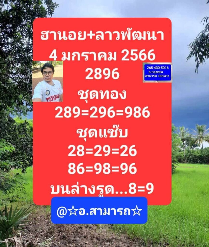 แนวทางหวยลาว 4/1/66 ชุดที่ 10
