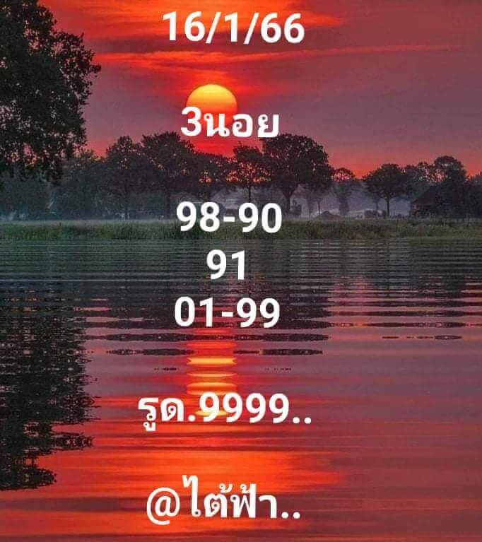 แนวทางหวยฮานอย 16/1/66 ชุดที่ 1