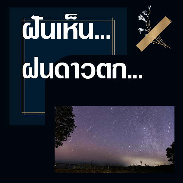 ทำนายฝันเห็นฝนดาวตก