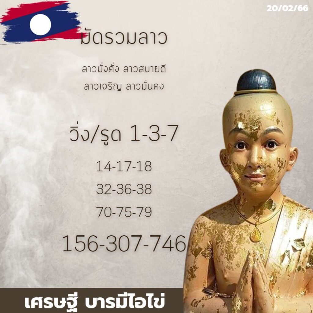แนวทางหวยลาว 20/2/66 ชุดที่ 6