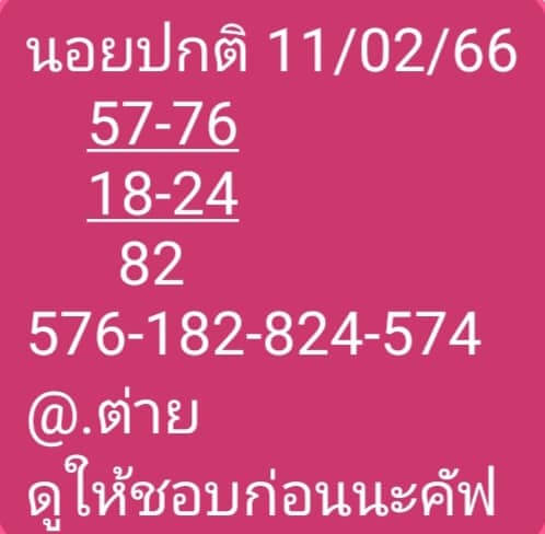 แนวทางหวยฮานอย 11/2/66 ชุดที่ 7