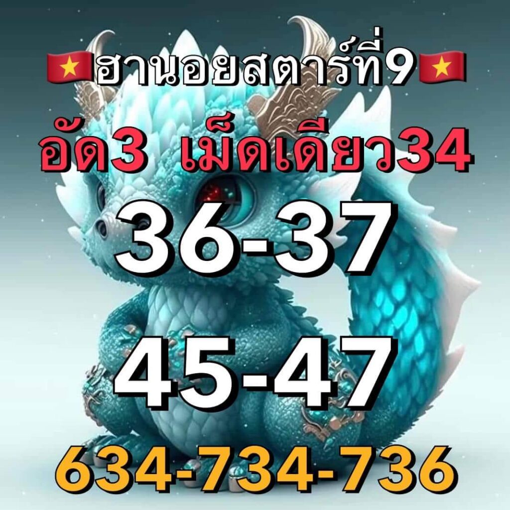 แนวทางหวยฮานอย 9/2/66 ชุดที่ 6
