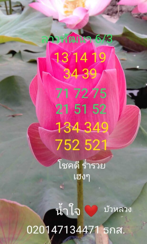แนวทางหวยลาว 6/3/66 ชุดที่ 12