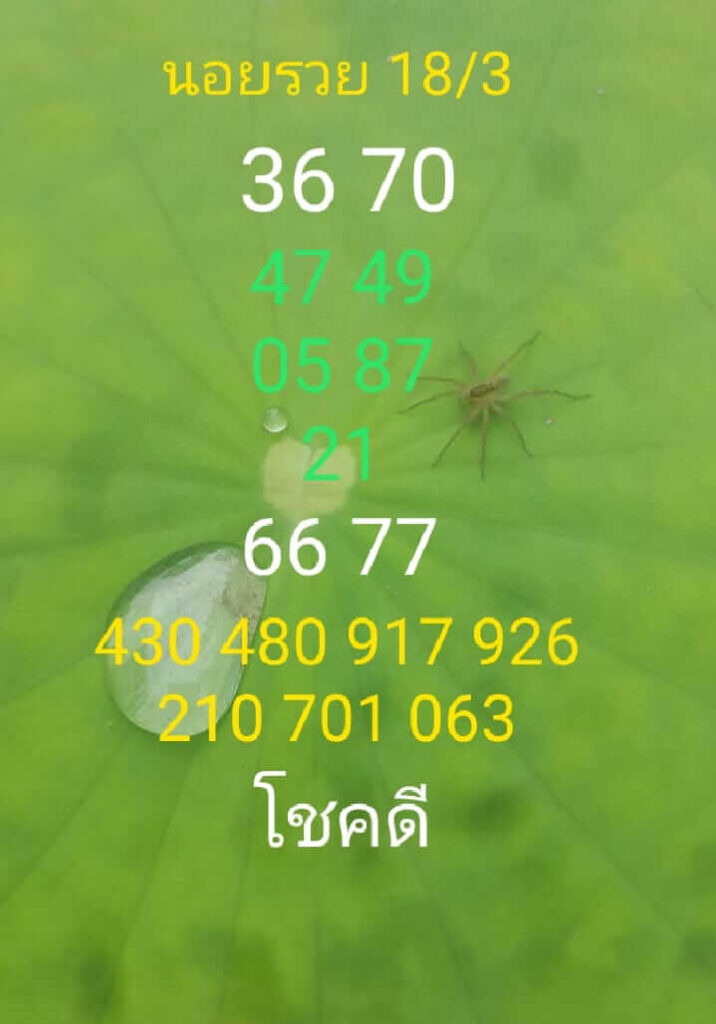 แนวทางหวยฮานอย 18/3/66 ชุดที่ 13