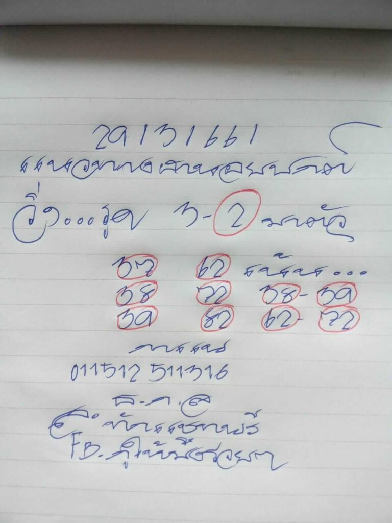 แนวทางหวยฮานอย 29/3/66 ชุดที่ 5