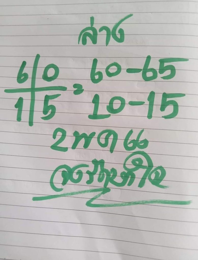หวยจงรักษาใจ 2/5/66
