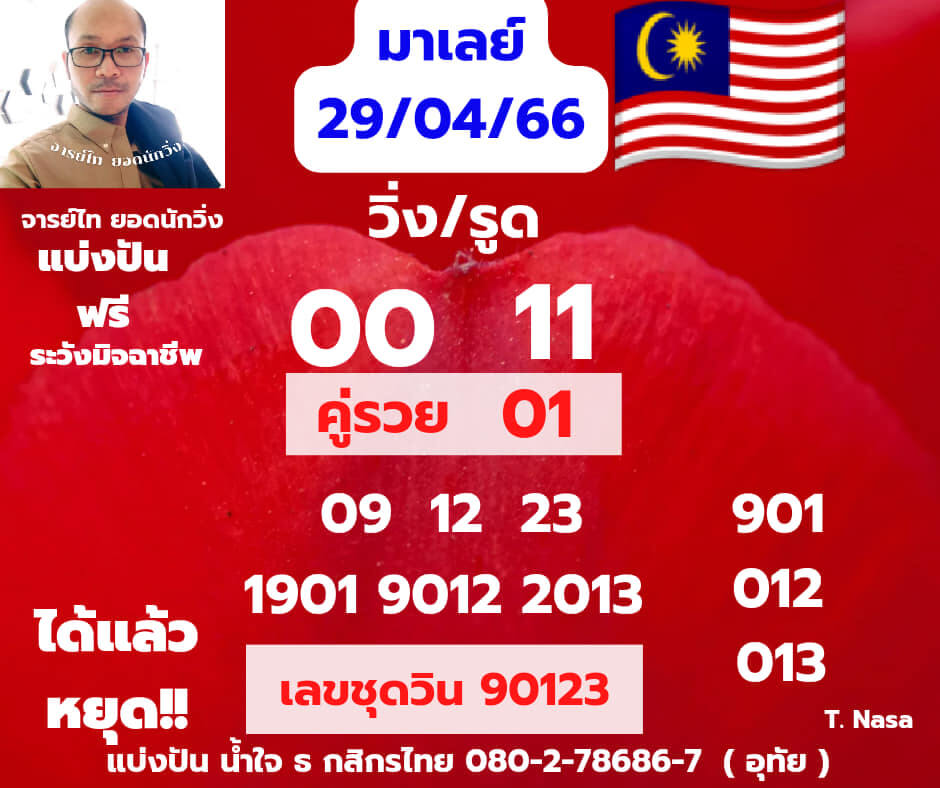 แนวทางหวยมาเลย์ 29/4/66 ชุดที่ 5