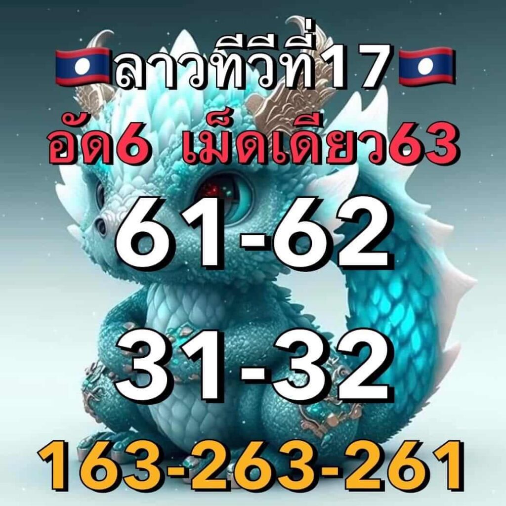 แนวทางหวยลาว 17/4/66 ชุดที่ 4