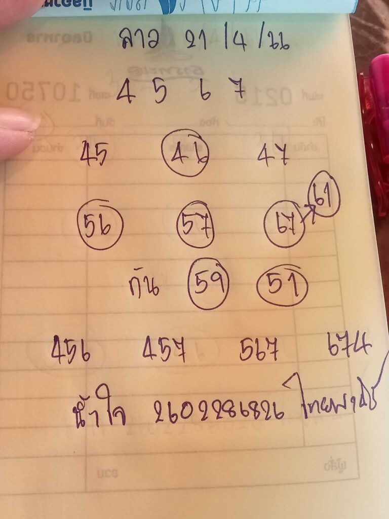 แนวทางหวยลาว 21/4/66 ชุดที่ 5