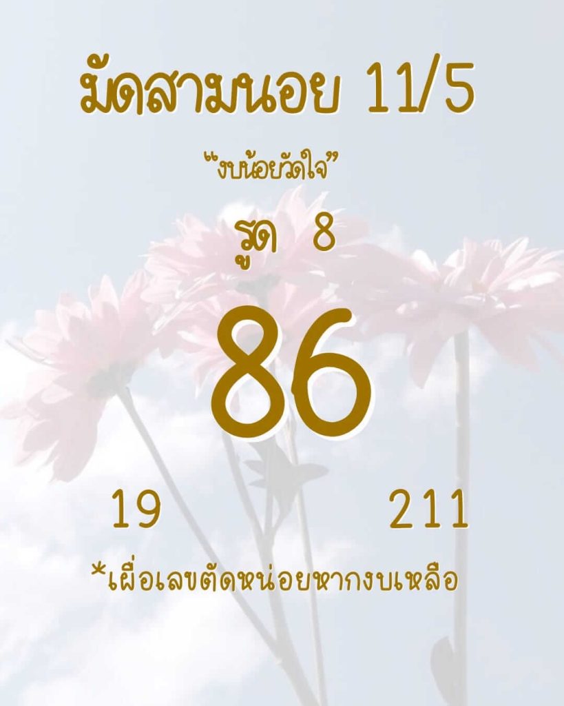 แนวทางหวยฮานอย 11/5/66 ชุดที่ 4