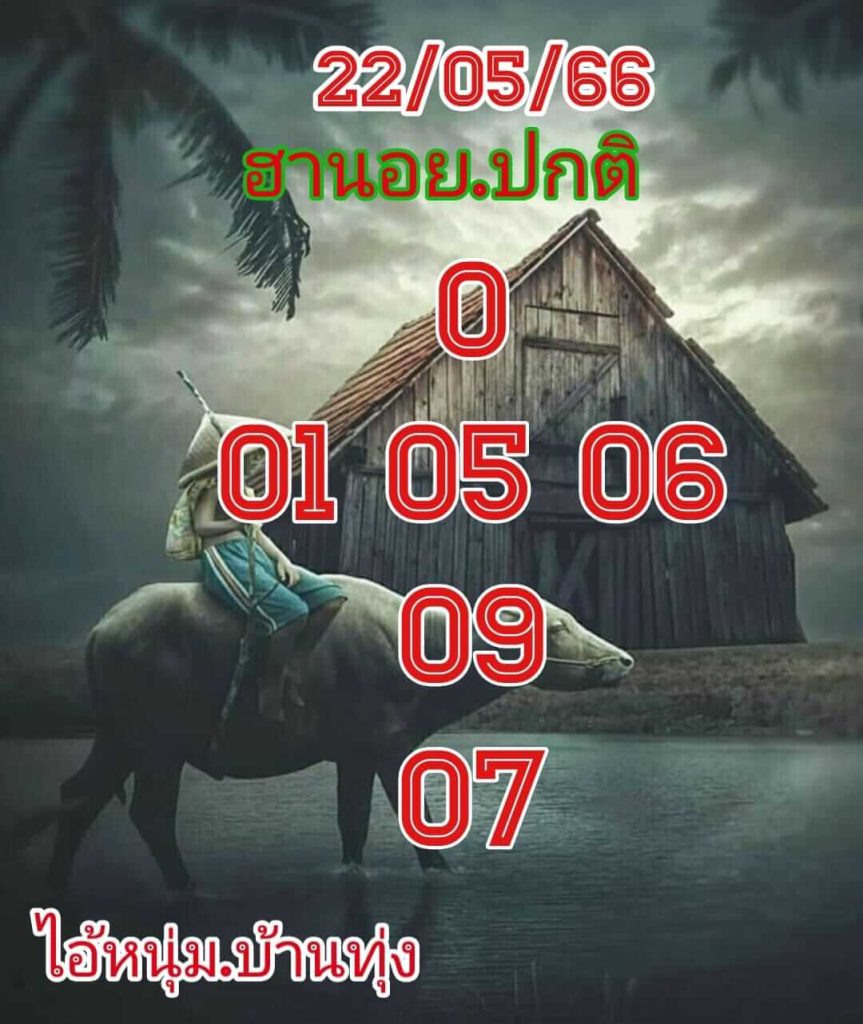 แนวทางหวยฮานอย 22/5/66 ชุดที่ 4