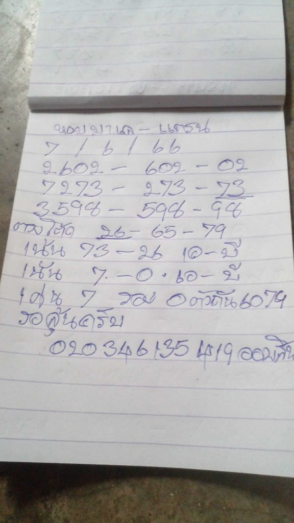 แนวทางหวยมาเลย์ 7/6/66 ชุดที่ 2