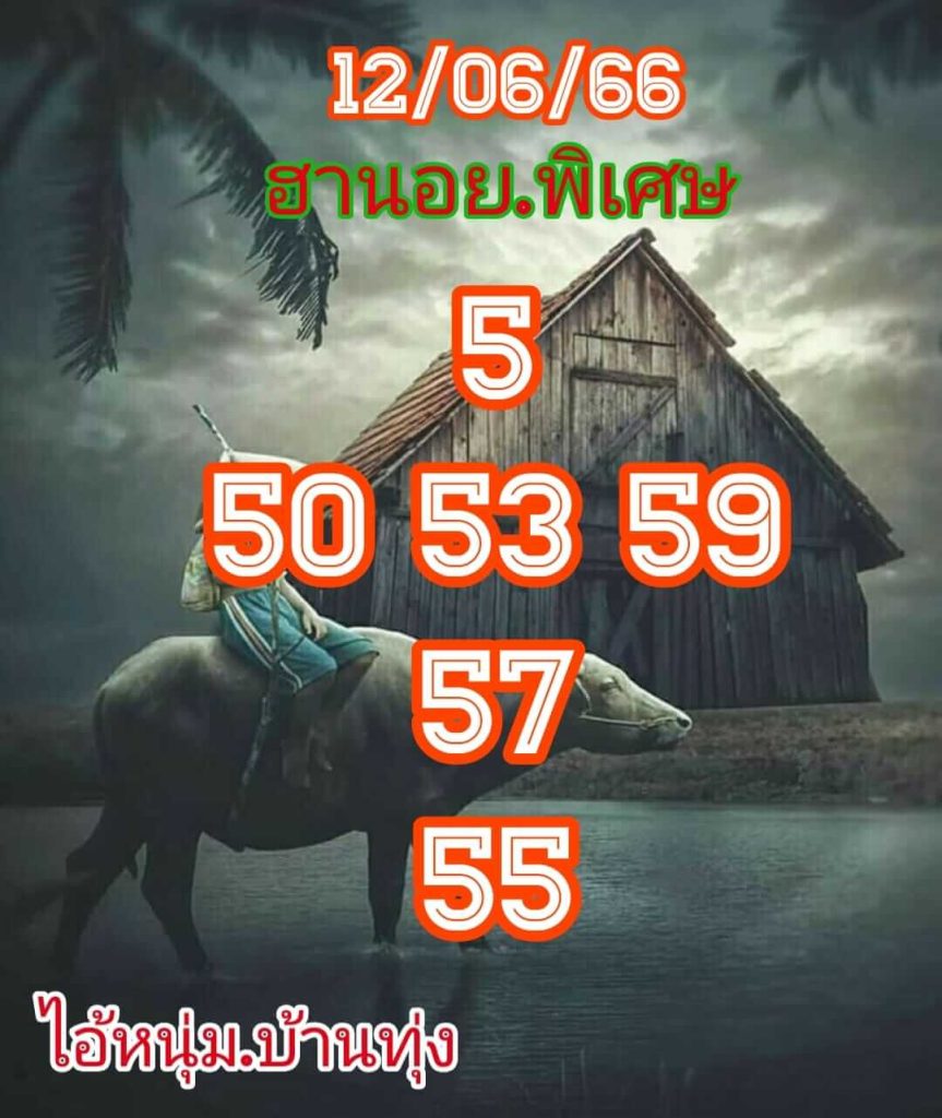 แนวทางหวยฮานอย 12/6/66 ชุดที่ 5