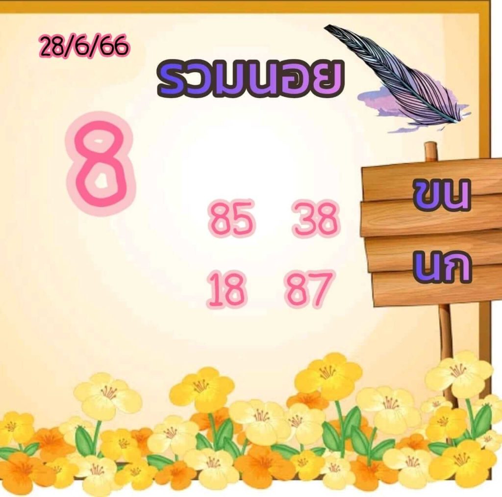 แนวทางหวยฮานอย 28/6/66 ชุดที่ 5