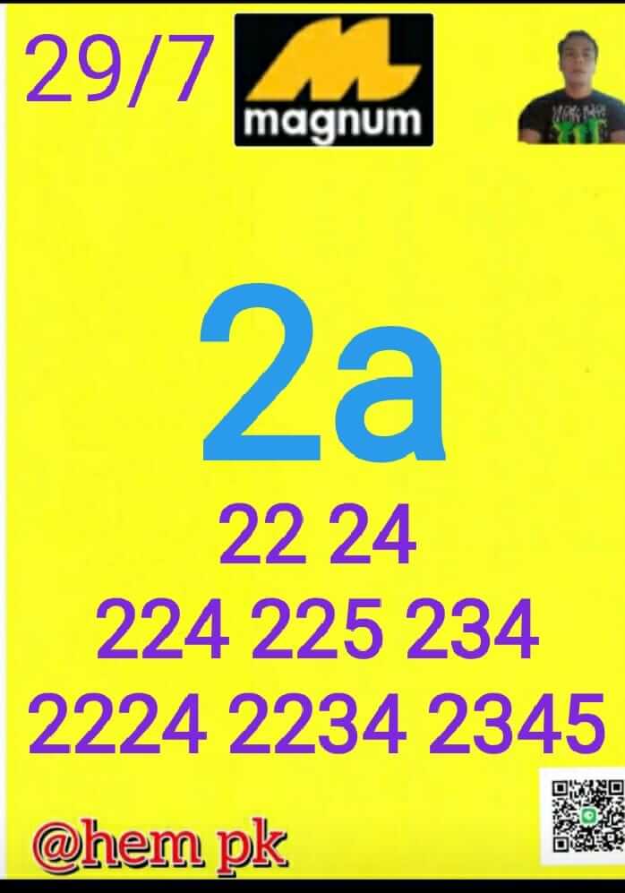แนวทางหวยมาเลย์ 29/7/66 ชุดที่ 1
