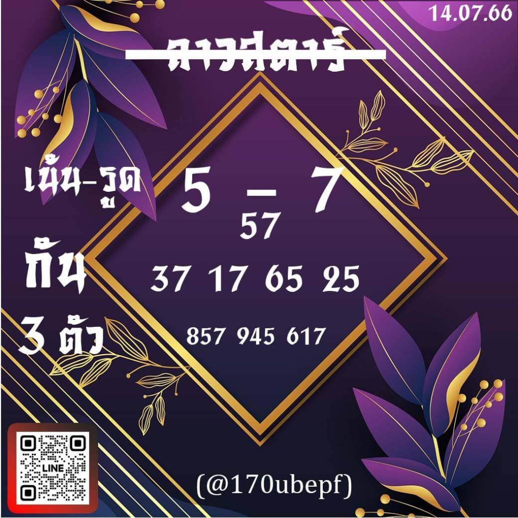 แนวทางหวยลาว 14/7/66 ชุดที่ 5