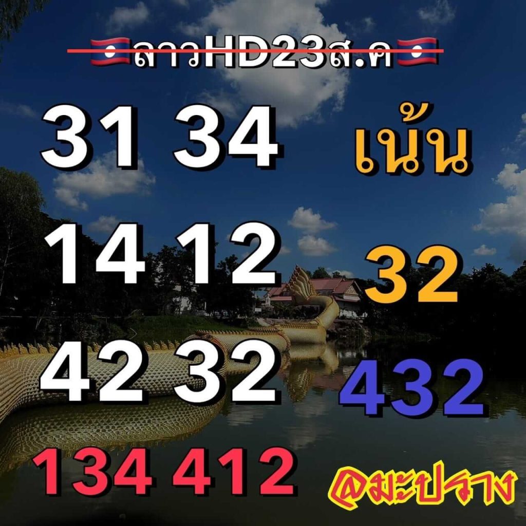 แนวทางหวยลาว 23/8/66 ชุดที่ 7