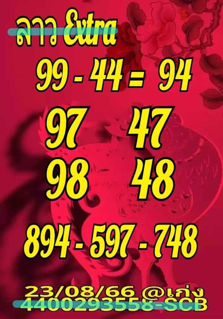 แนวทางหวยลาว 23/8/66 ชุดที่ 9