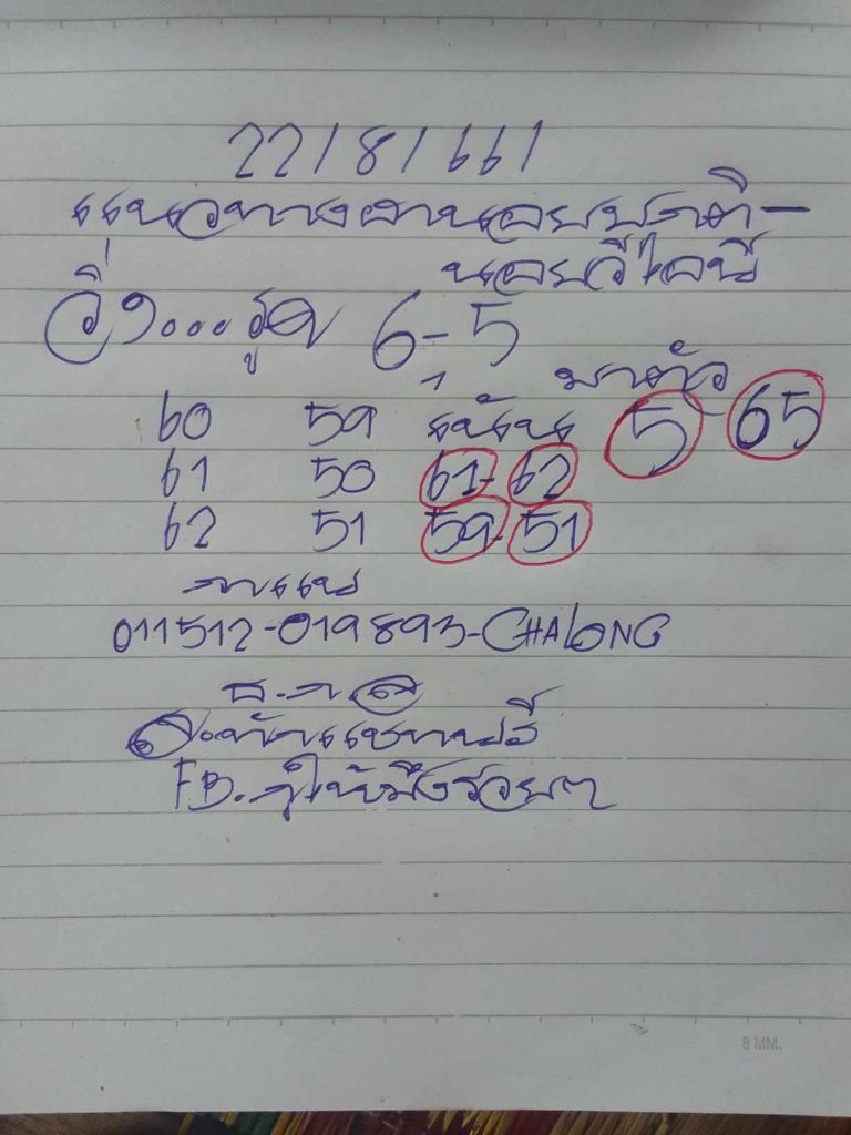 แนวทางหวยฮานอย 22/8/66 ชุดที่ 8
