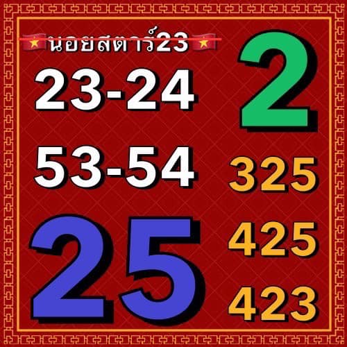 แนวทางหวยฮานอย 23/8/66 ชุดที่ 6