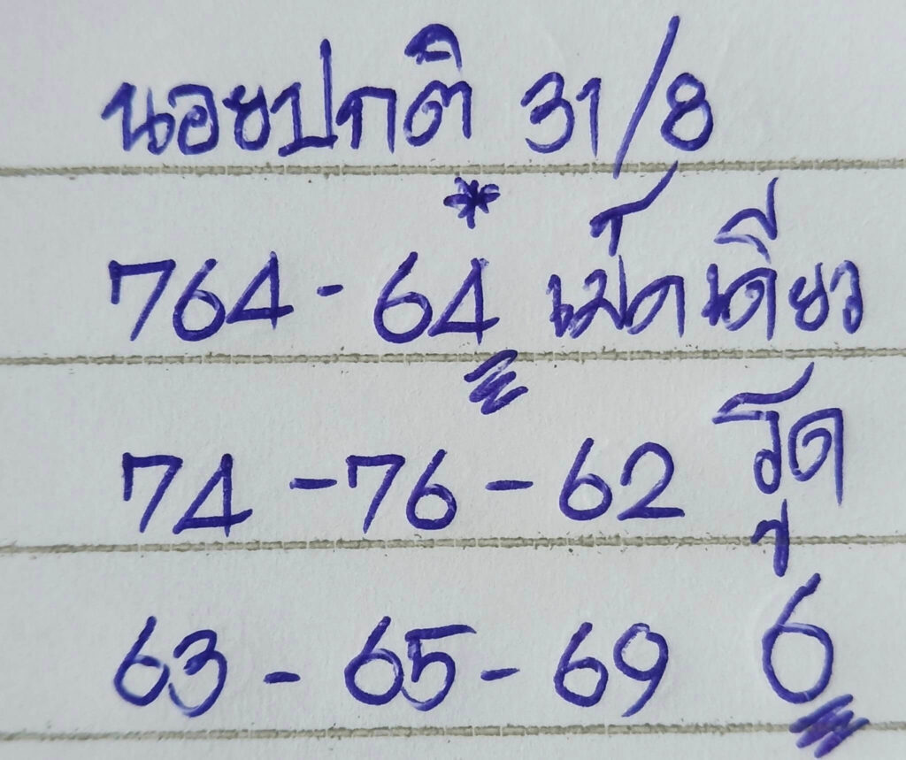 แนวทางหวยฮานอย 31/8/66 ชุดที่ 7
