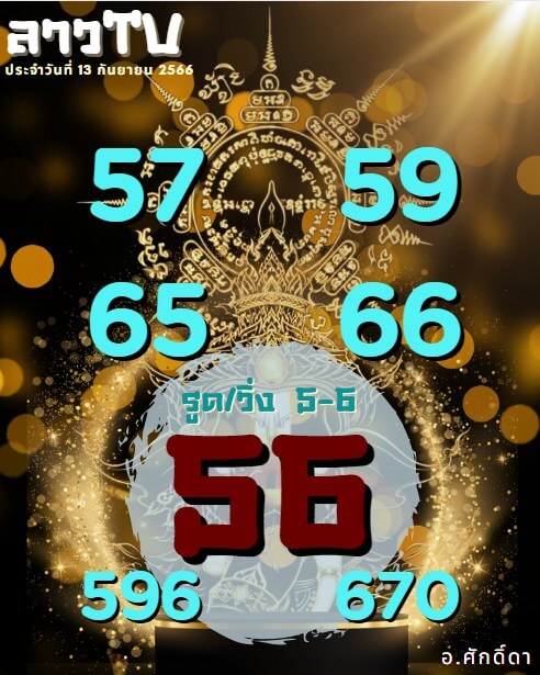 แนวทางหวยลาว 13/9/66 ชุดที่ 4