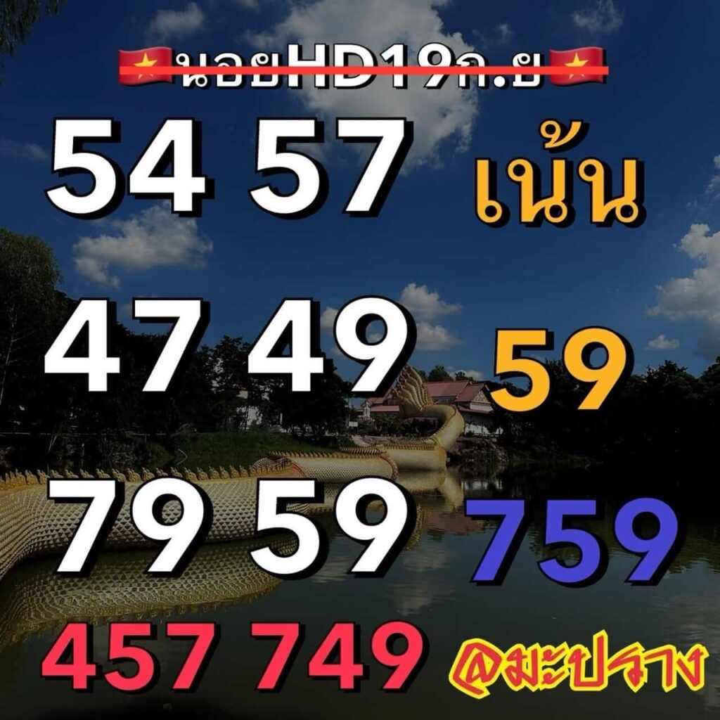 แนวทางหวยฮานอย 19/9/66 ชุดที่ 9