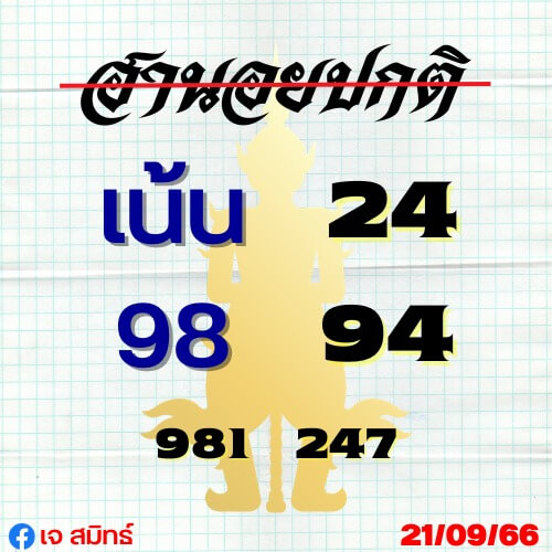แนวทางหวยฮานอย 21/9/66 ชุดที่ 4