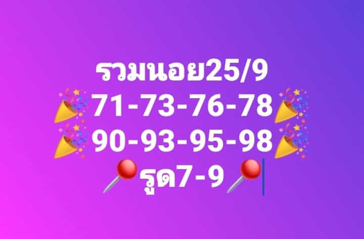 แนวทางหวยฮานอย 25/9/66 ชุดที่ 4
