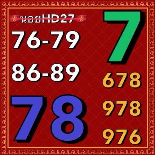 แนวทางหวยฮานอย 27/9/66 ชุดที่ 2
