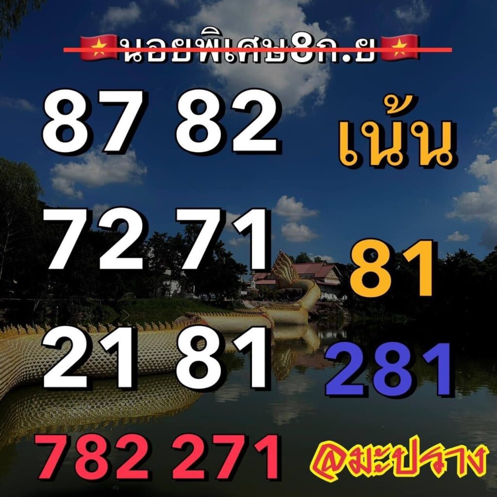 แนวทางหวยฮานอย 8/9/66 ชุดที่ 7
