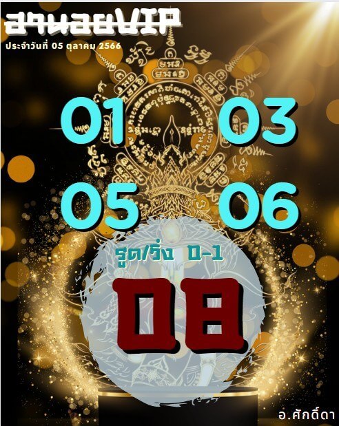 แนวทางหวยฮานอย 5/10/66 ชุดที่ 9