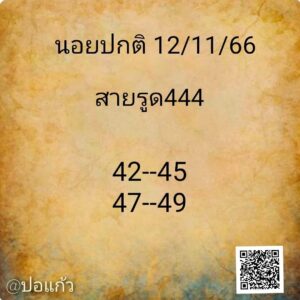 แนวทางหวยฮานอย 12/11/66 ชุดที่ 4