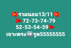 แนวทางหวยฮานอย 13/11/66 ชุดที่ 9