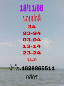 แนวทางหวยฮานอย 18/11/66 ชุดที่ 2