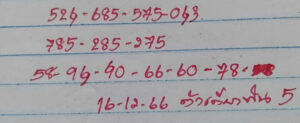 หวยมาเลย์ 13-12-66 ชุด 3
