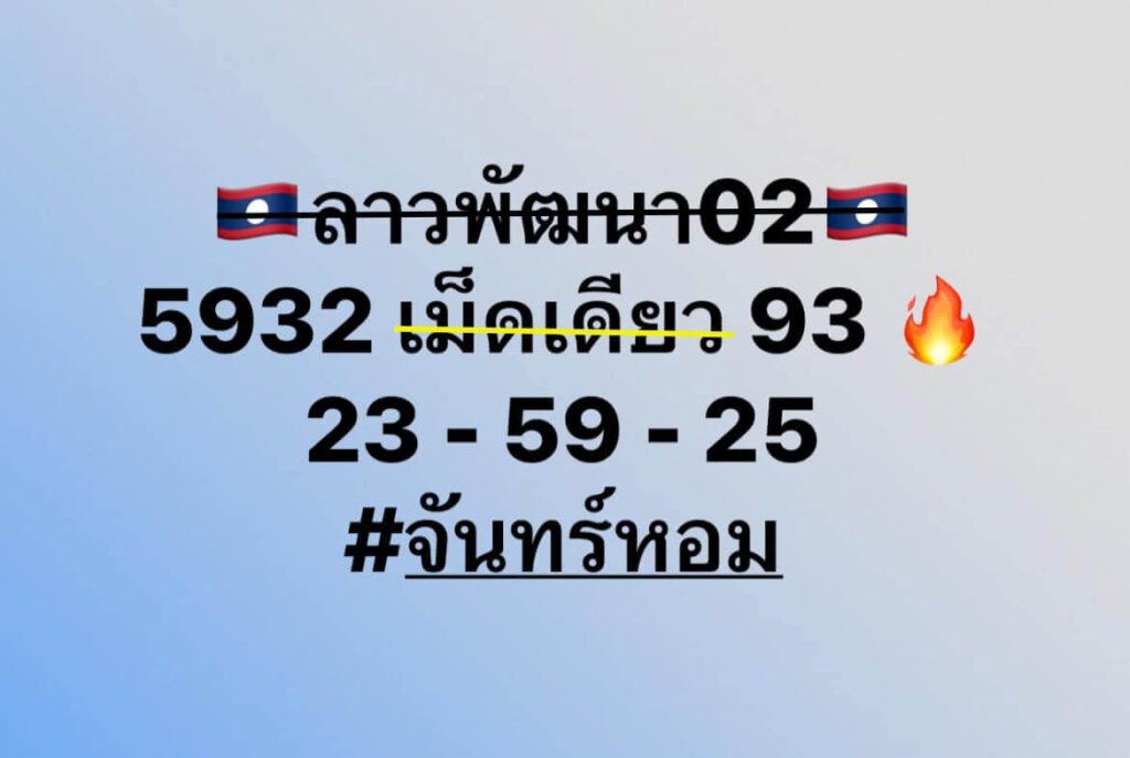 หวยลาว 2-2-67 ชุด1