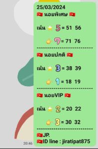 แนวทางหวยฮานอย 25/3/67 ชุดที่ 10
